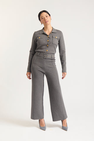 Carter Crepe Jacket Mini In Shadow