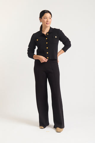 Carter Crepe Jacket Mini In Black