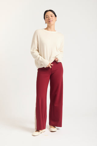 Retreat Ponti Pant in Burgundy