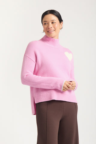Ronnie Merino Cashmere Polo In Pink