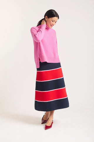 Toastie Merino Cashmere Polo In Lipstick