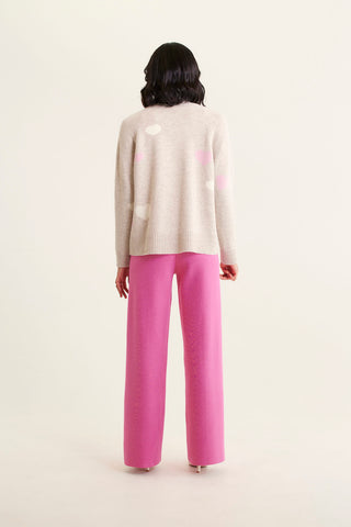 Maddison Merino Cashmere Sweater In Beige