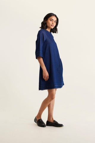 Claire Denim Dress In Indigo