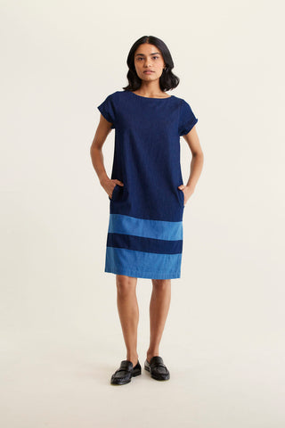 Connie Dress In Indigo  Denim