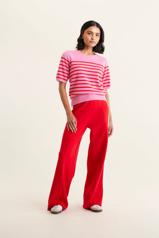 Marcie Cashmere Stripe Top In Fairy