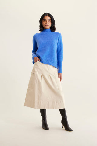Fifi Cashmere Polo Sweater In Lagoon