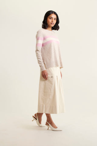York Merino Cashmere Sweater In Beige