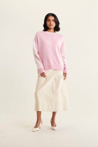 Hudson Cashmere Sweater In Blossom