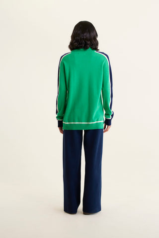 Highline Merino Cashmere Sweater In Jade