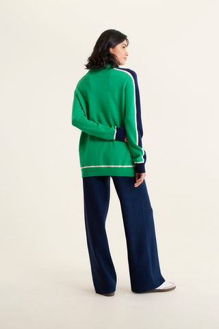 Highline Merino Cashmere Sweater In Jade