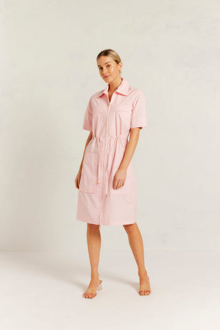 Avery Pima Cotton Dress in Petal