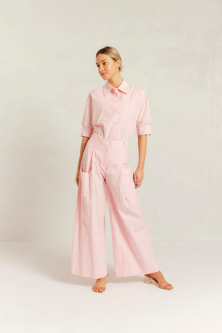 Rowena Pima Cotton Pant in Petal