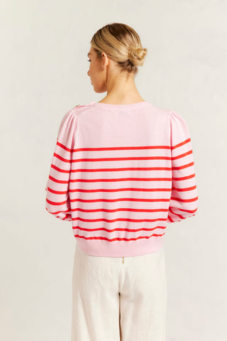 Eloise Cotton Knit Sweater in Floss