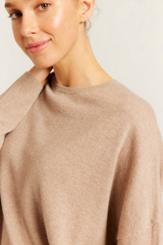 Sandy Cashmere Sweater in Cobblestone