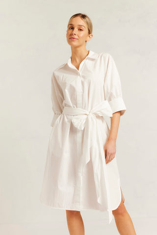 Briar Pima Cotton Dress in White