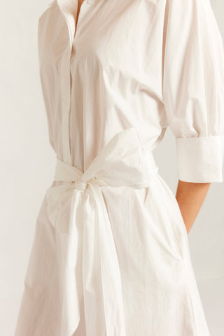 Briar Pima Cotton Dress in White