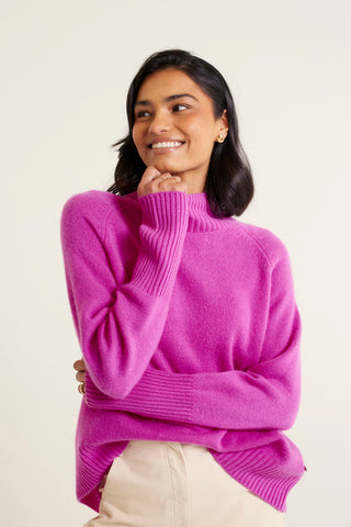 Fifi Cashmere Polo Sweater In Charm