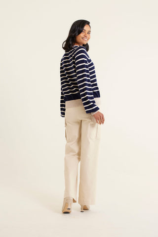 Soul Merino Cashmere Sweater In Navy
