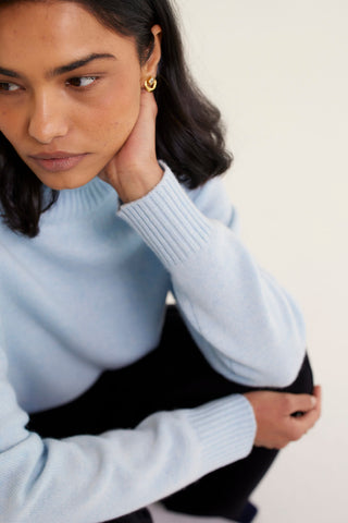 Toastie Merino Cashmere Polo In Pewter