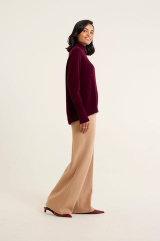 Fifi Cashmere Polo Sweater In Endless Passion