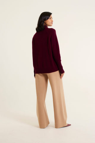 Fifi Cashmere Polo Sweater In Endless Passion