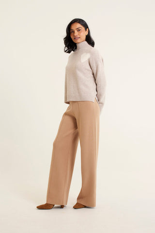 Ronnie Merino Cashmere Polo In Beige