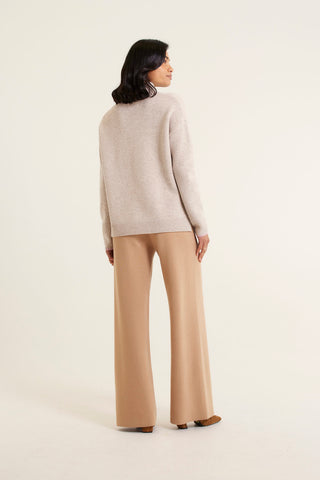 Ronnie Merino Cashmere Polo In Beige