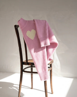 Ronnie Merino Cashmere Polo In Pink
