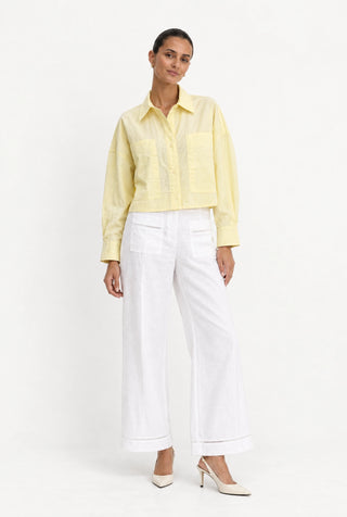 Avalon Cotton Bomber Jacket Lemon