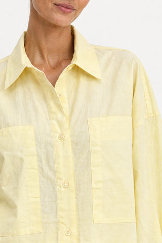 Avalon Cotton Bomber Jacket Lemon