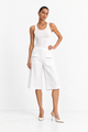 Bermuda Linen Short In White