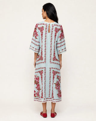 CAMILLE DRESS IN OPAL PORTOFINO