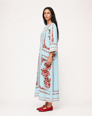 CAMILLE DRESS IN OPAL PORTOFINO