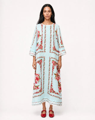 CAMILLE DRESS IN OPAL PORTOFINO