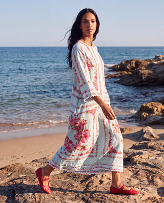 CAMILLE DRESS IN OPAL PORTOFINO