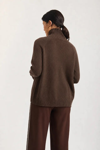 Fifi Cashmere Polo Sweater In Pluto