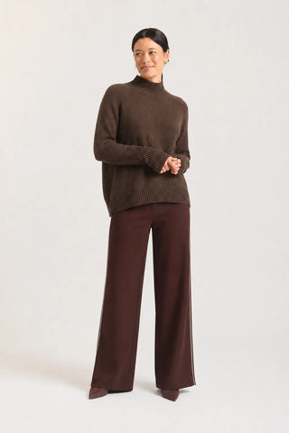 Fifi Cashmere Polo Sweater In Pluto
