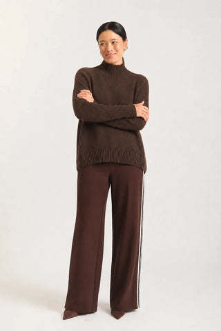 Fifi Cashmere Polo Sweater In Pluto