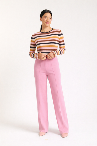 Hamilton Crepe Pant  In Pink