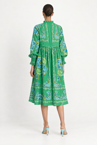 Clara Ramie Dress in Santa Barbara Print