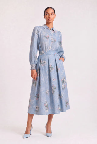 Willa Ramie Shirt In Wild Lace