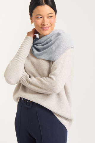 Foulard Cashmere Scarf In Frost
