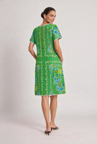 Hallie Linen Dress In Santa Barbara