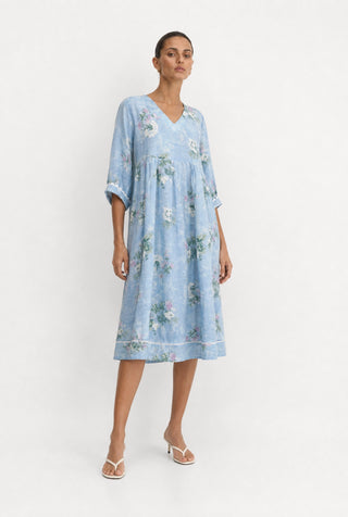 Milos Ramie Dress In Wild Lace