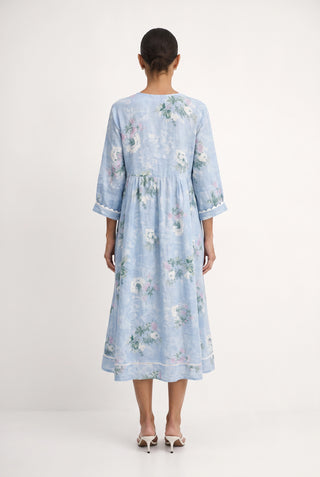 Milos Ramie Dress In Wild Lace