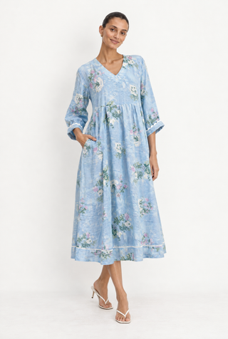 Milos Ramie Dress In Wild Lace