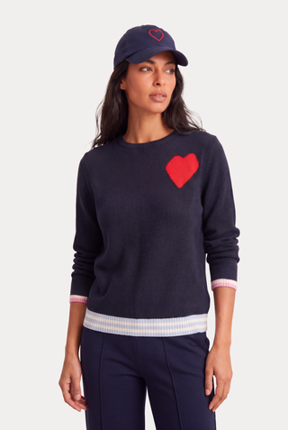 Heart Cap in Navy
