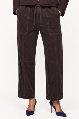 Orla Pant In Corduroy in Choc