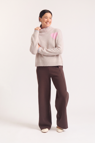 Ronnie Merino Cashmere Polo In Seoul Beige