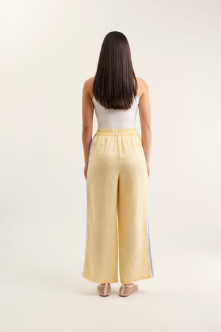 Tilly Linen Pant  In Lemon